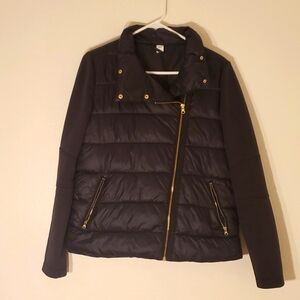 Old Navy Mixed Media Bomber Jacket